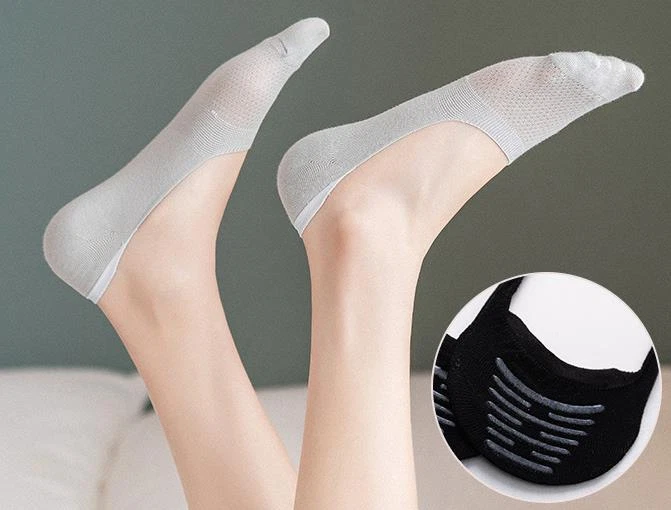 1-6 Pairs Mens Womens Summer No Show Invisible Nonslip Boat Cotton Low Cut Socks - Image 2 of 4
