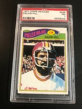 Calvin Hill 1977 Topps Mexican Card #429 Graded PSA 7 NM Redskins POP 10