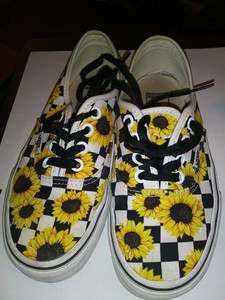 sunflower vans with checkers