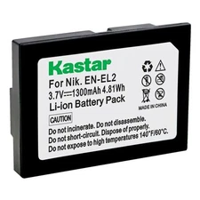 1x Kastar Battery for Nikon EN-EL2 Coolpix 2500 3500 SQ500