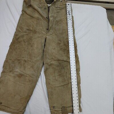 WW2 USN N1 Deck Trousers Wool Lined Bib Overalls US Navy WW2 USN N1 Deck Trousers Wool Lined Bib Overalls US Navy