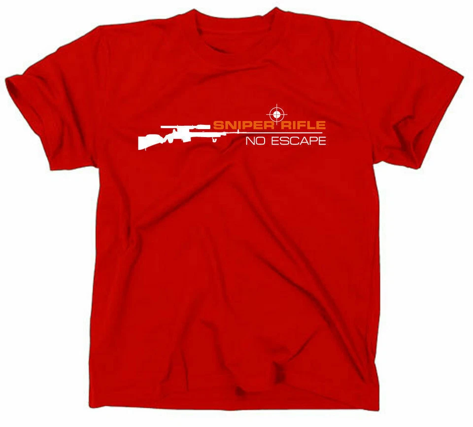 Sniper Rifle T-Shirt Counter-Strike Scharfschütze Egoshooter Shooter Gamer Game - Bild 3 von 4