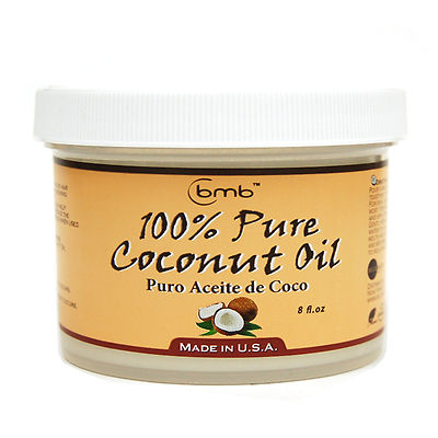 BMB 100% Pure Coconut Oil for Hair and Skin Puro Aceite De Coco 8 oz 