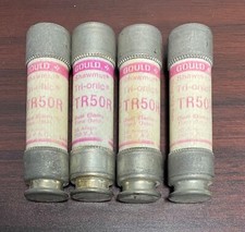 NEW OEM LOT of 4 TR50R GOULD FERRAZ SHAWMUT FUSE TRI-ONIC TR-50R MERSEN