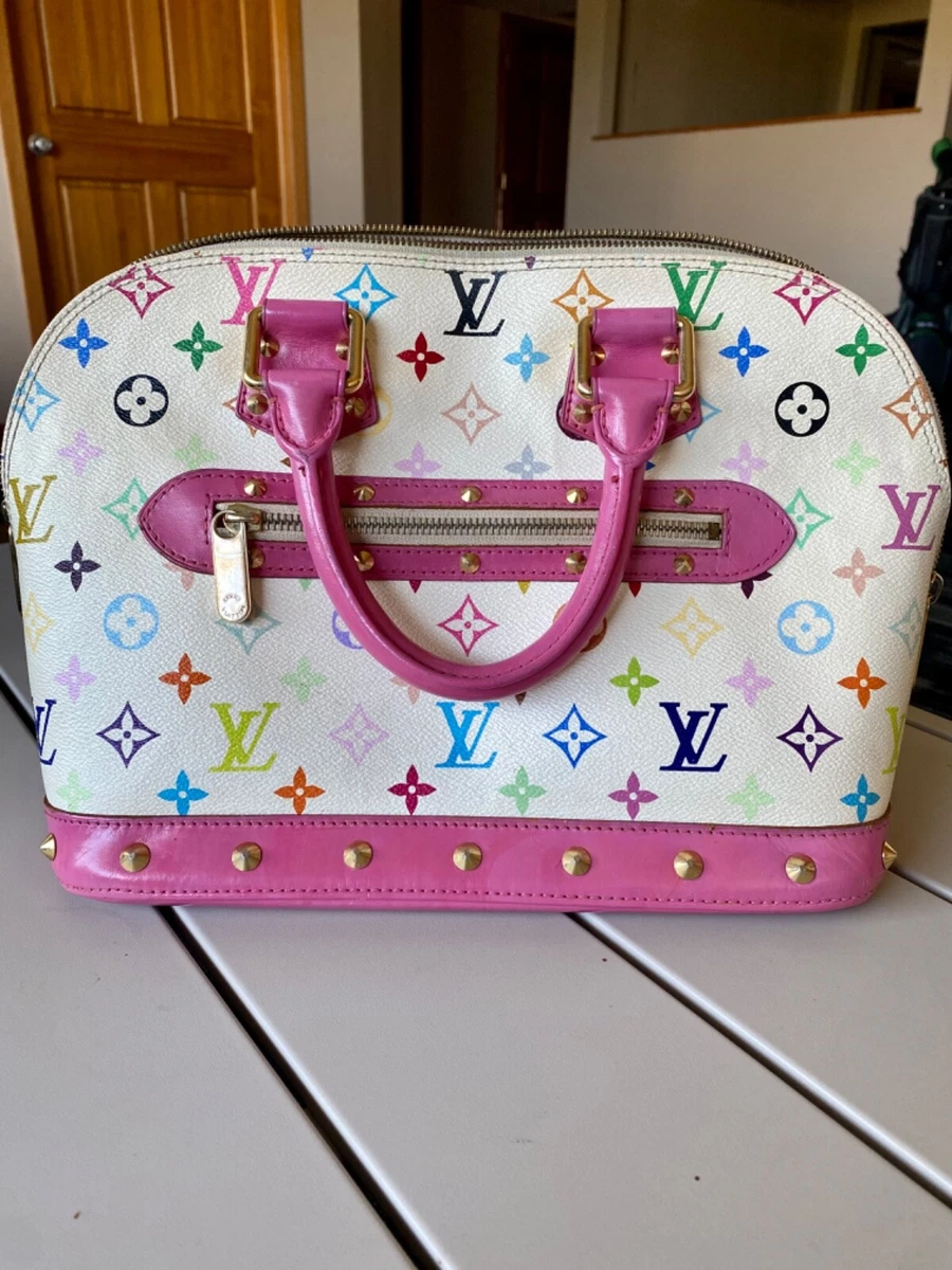 Louis Vuitton Vintage Alma Raspberry Bag (fully authenticated