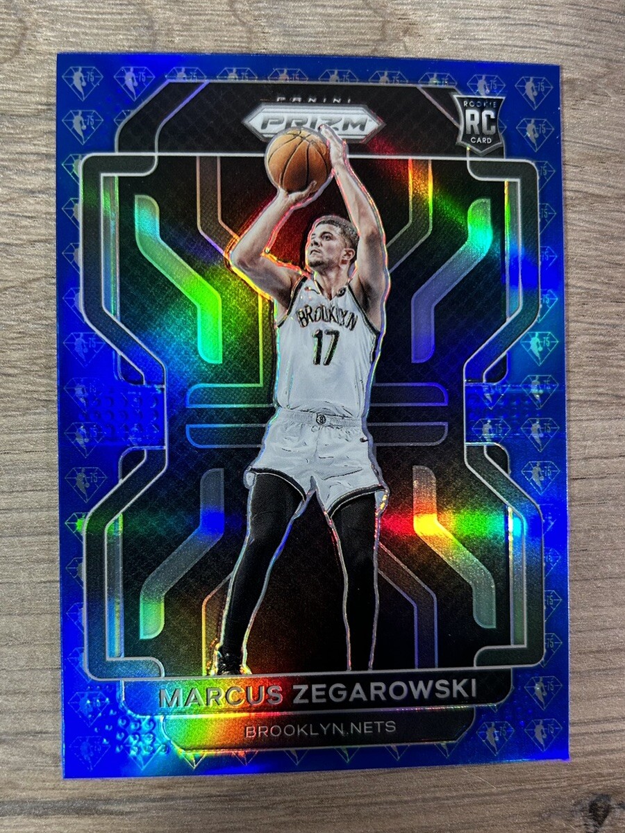 2021-22 Panini Prizm Marcus Zegarowski Rookie RC #300 Blue NBA 75th Anniversary
