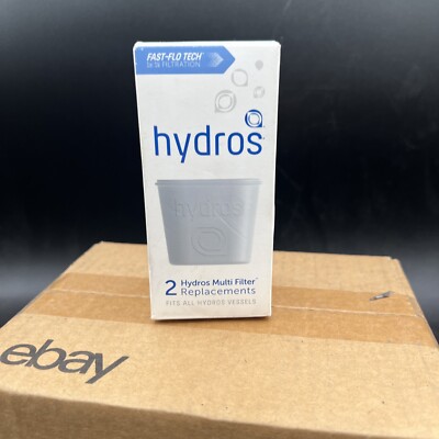 Hydros Multi Filter Replacements Fits All Vessels Bottle Carafe Pitcher 2ct New