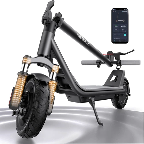 PRO ELECTRIC SCOOTER + APP & FRONT SUSPENSION  ADULTS TEENS FOLDING E-SCOOTER US