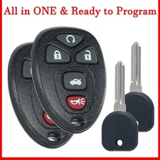 2 For 2005 2006 2007 2008 2009 Buick LaCrosse Remote Car Key Fob+key KOBGT04A