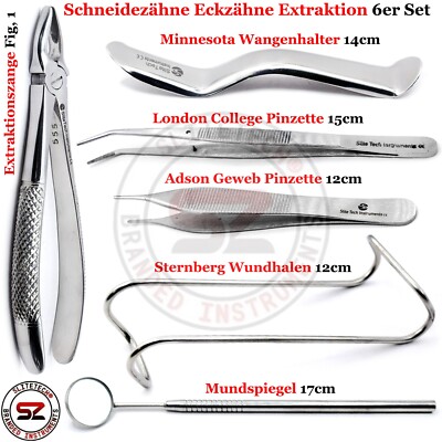 Dental Schneidezähne Eckzähne Extraktion Instrumente Wangenhalter Elevator Heber