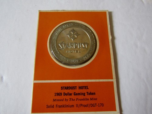 10 Franklin Mint $1 Dollar & Half Dollar Gaming Tokens Proof Coins Orange Card - Picture 7 of 12