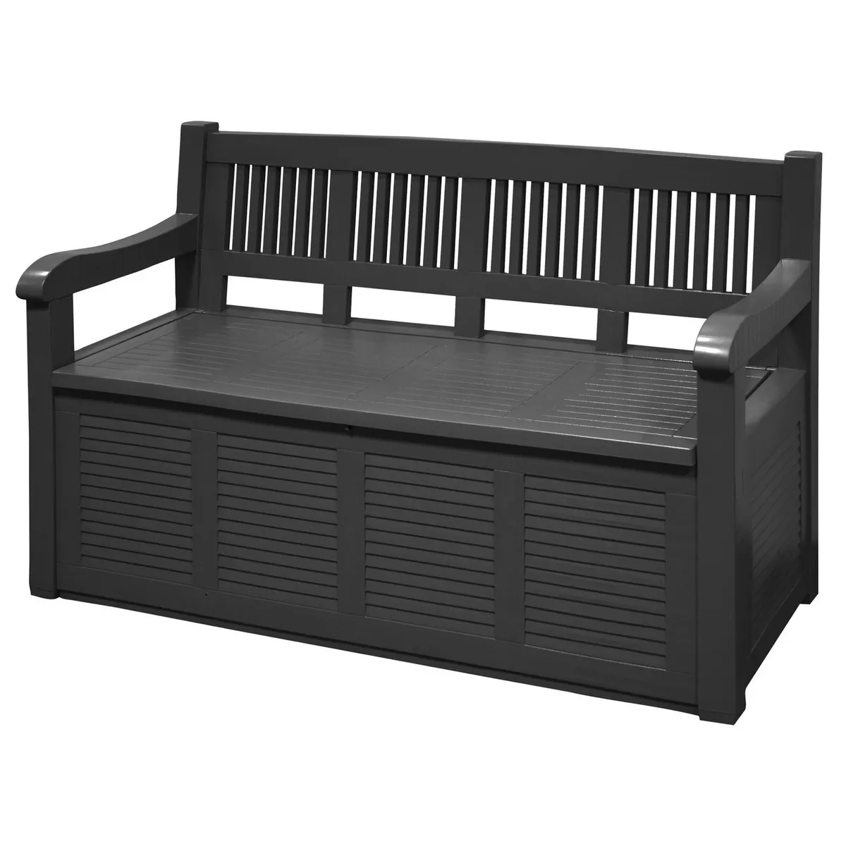Large Plastic Outdoor Garden Bench Seat Waterproof With Storage