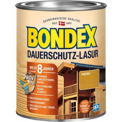 BONDEX Dauerschutz-Lasur 0,75 L Wetterschutz Kiefer Holzschutz