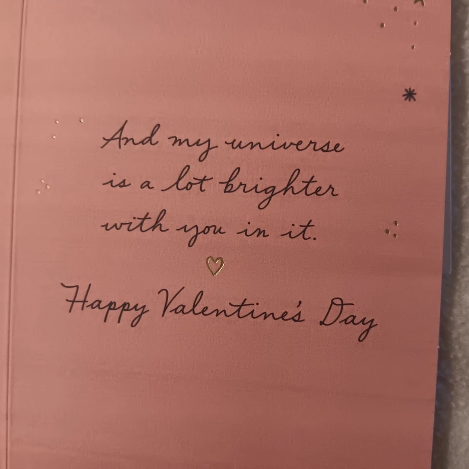 Tarjetas de San Valentín Hallmark Moon To My Stars (4) con sobres Foto 4 de 4