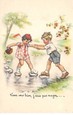 Illustrator - Nr. 89956 - G. Bouret - Halt mich fest, ich kann nicht schwimmen