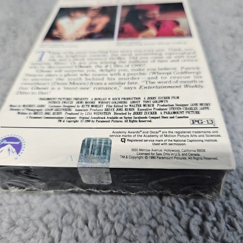 NEW GHOST VHS Video Tape 1990 Paramount SEALED Swayze Moore Goldberg - Picture 6 of 6