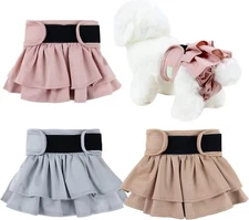 wegreeco Dog Diapers Female (3 Pack), Highly Absorbent Puppy Doggie Dog Diapers 