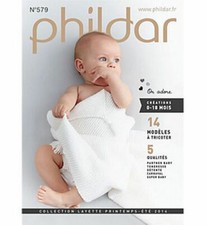 MINI CATALOGUE PHILDAR 579 layette printemps été 2014 NEUF