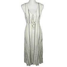 ASTR The Label Knot Front Striped Midi Dress