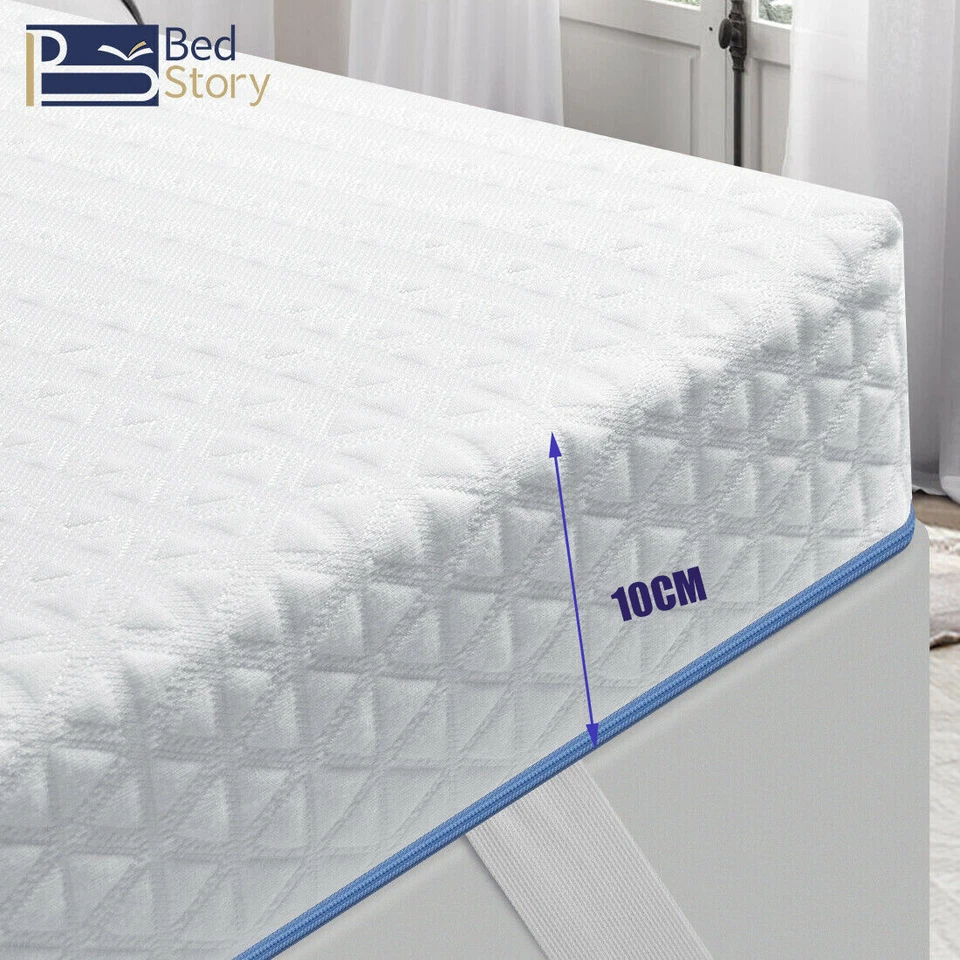 Matratze Topper 9 Zonen Bambus / Gel Memory Schaum Matratzenauflage H2 H3 H4