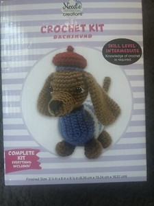 Needle Creations Crochet Kit, Dog Dachshund