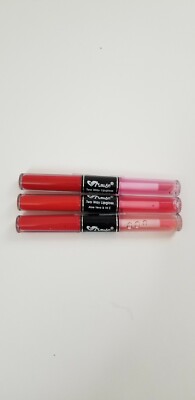Amuse Two Way Long Lasting Lip Gloss Lot Of 3 Aloe Vera & Vitamin E New & Sealed