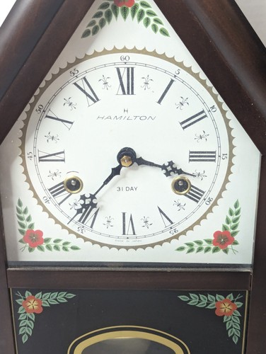 Orologio Vintage Hamilton 31 Giorni Campanile Pendolo Mantello - Foto 2 di 8
