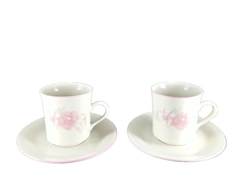 Vintage Retired 1994 SANGO CAFE PARIS Set 4914 Lot of 2 Cups & 2