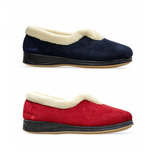 Padders Carmen Women's Slippers - Wide 2E Fit - Memory Foam Insole