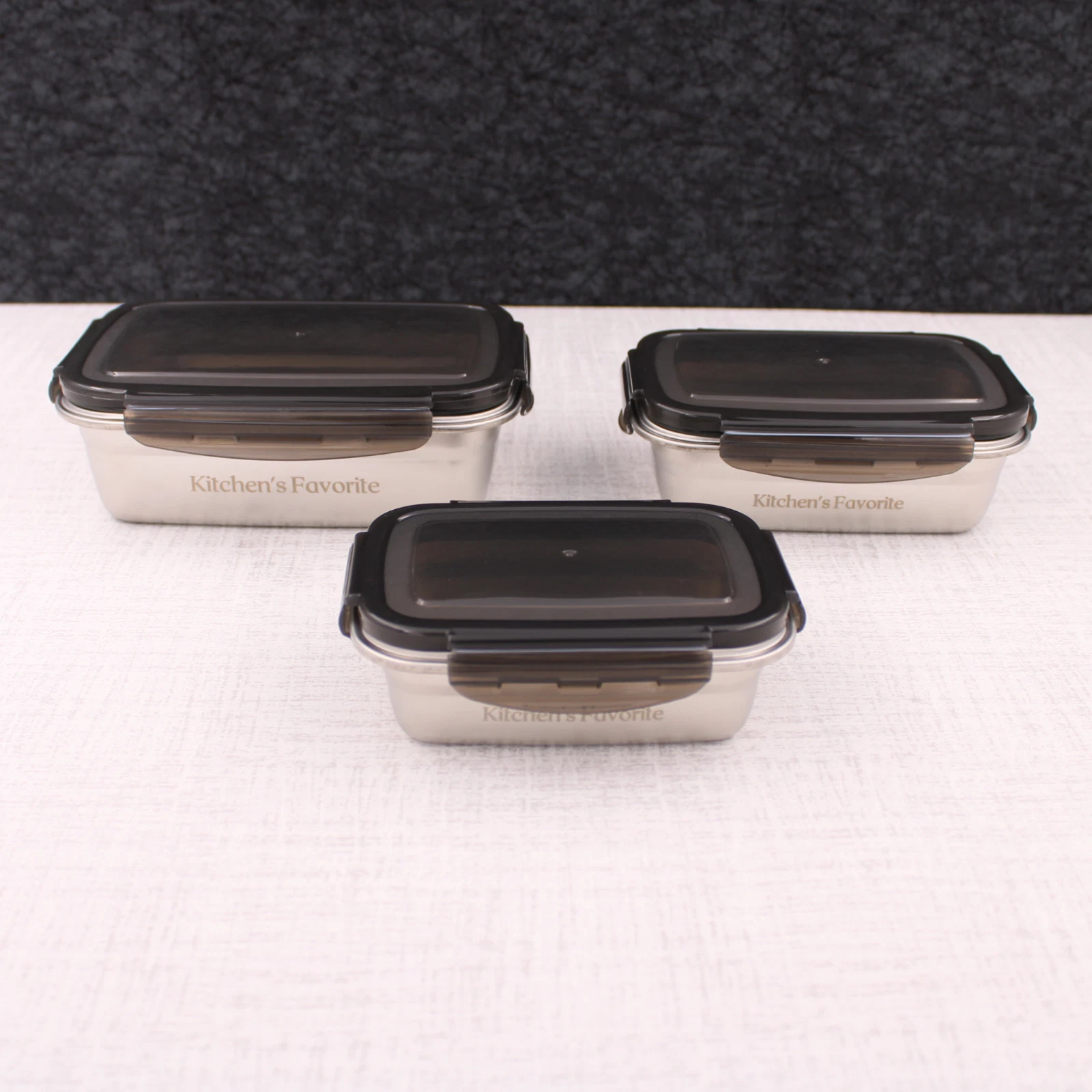 Kitchen’s Favorite Small Size Food Container Bundle Airtight Stainless-Steel