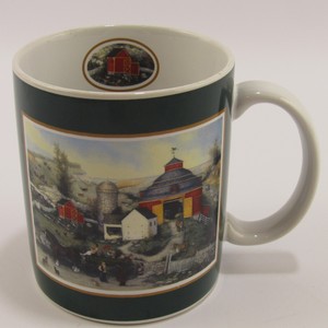 Meadowbrook Farm Lang And Wise Mug Vintage Coffee Cup Barn Country