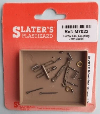 Slaters M7023 Lot De 2 Accouplements En Laiton 7mm Échelle O - Photo 1/4