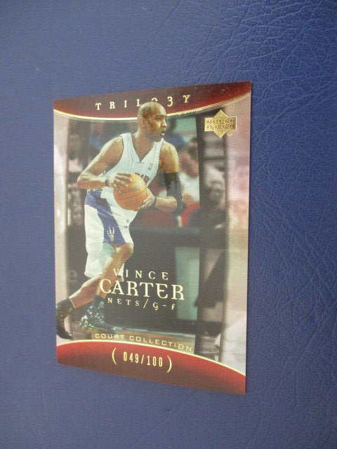 2004-05 Vince Carter UD Trilogy Gold Court Collection /100 Toronto 