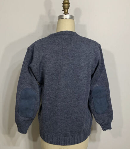 Vintage Sweater Leather Made In UK Womens Medium - Picture 5 of 8