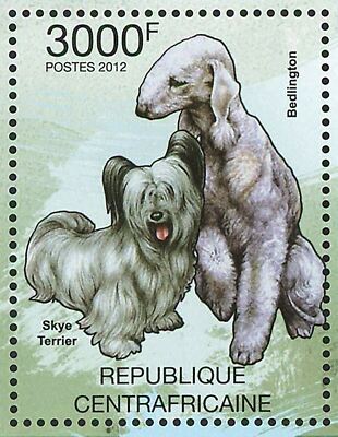 Dogs Stamp Skye Terrier Bedlington Pointer Chihuahua Souvenir