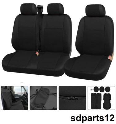 Housses De Siège Sur Mesure Pour Renault Trafic II Van (2001-2014) - Tissu Velours Et Mousse - Compatibles Airbags