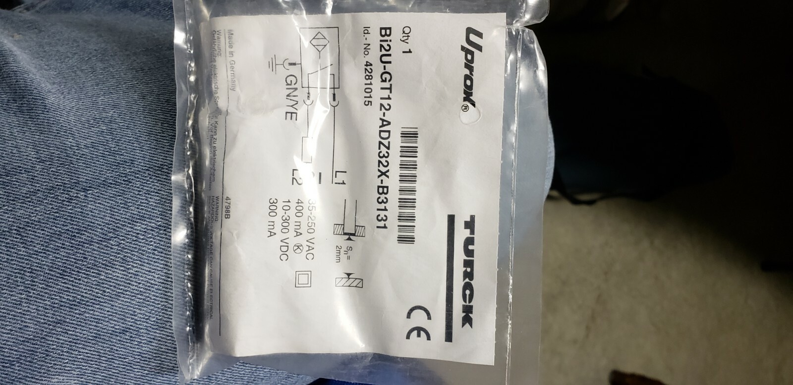 Brand new Turck BI2U-GT12-ADZ32X-B3131 Proximity Sensor