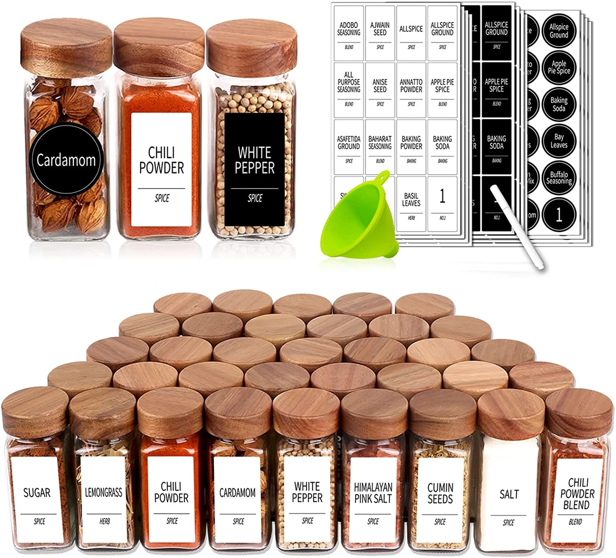 4 oz spice outlet jars glass