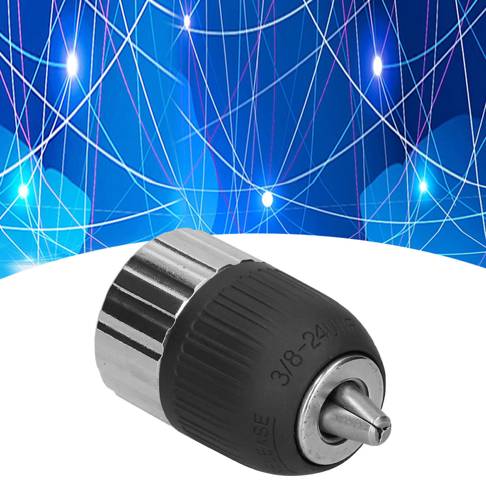 Drill Chuck Small Hole Threaded HandTight Connector SemiMetal 213mm 3/824UNF