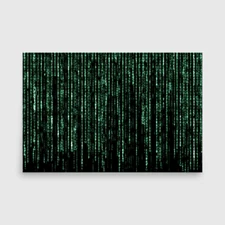 36x24" Vintage Gallery Art Poster: The Matrix Movie Code Rain Original Art New