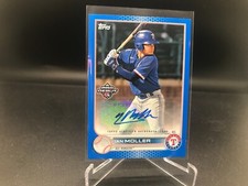 Ian Moller 2022 Topps Pro Debut Blue Auto #PD-5 /150 ACL Rangers