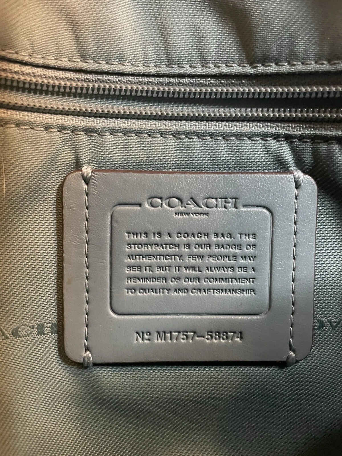 BORSA A TRACOLLA COACH PRAIRIE BORSA IN PELLE DI CIOTTOLI 58874 BORSA A MANO BORSA NUVOLA