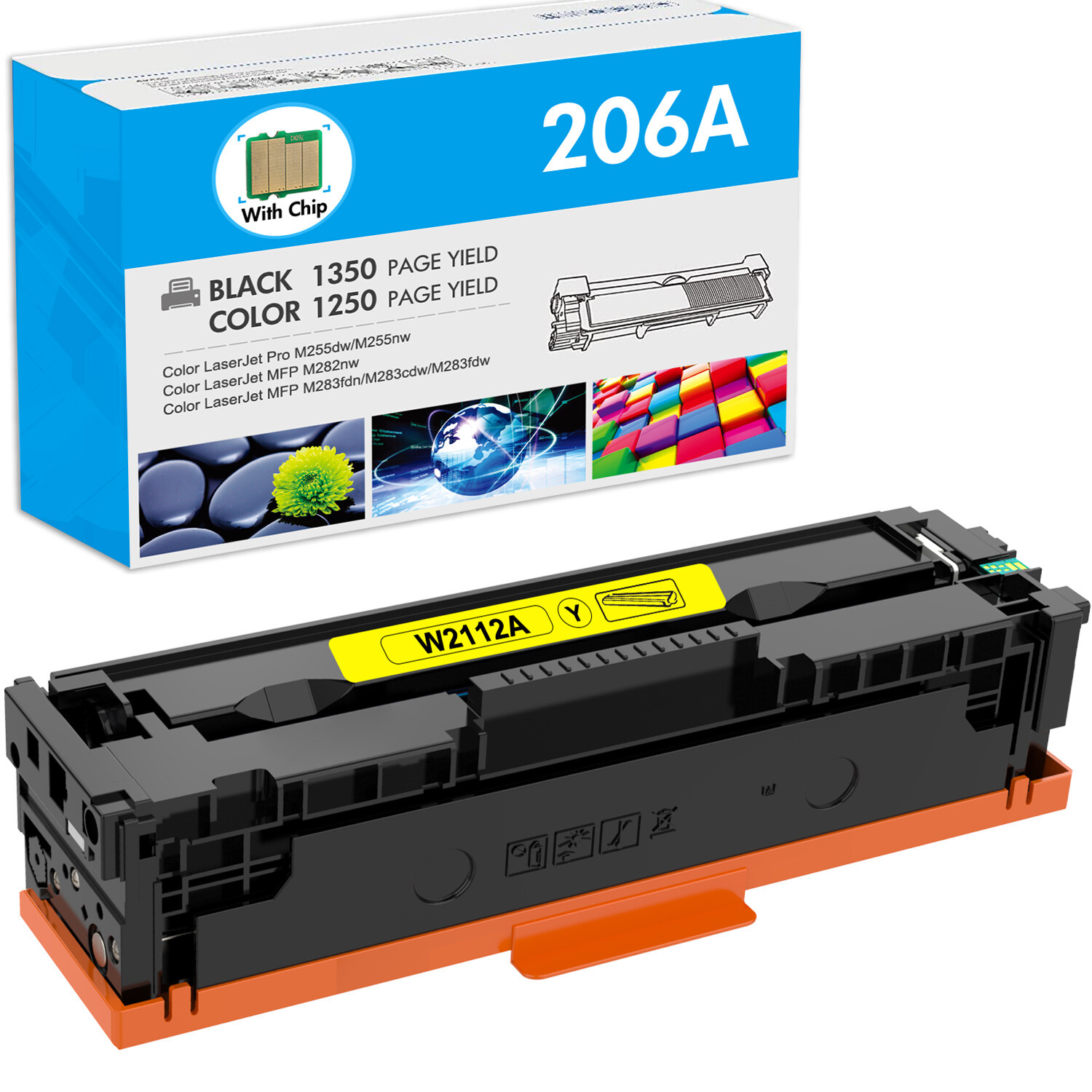 206X Toner Color Laser Jet Pro MFP M283fdw M283cdw Compatible For HP 206X 206A - View #8