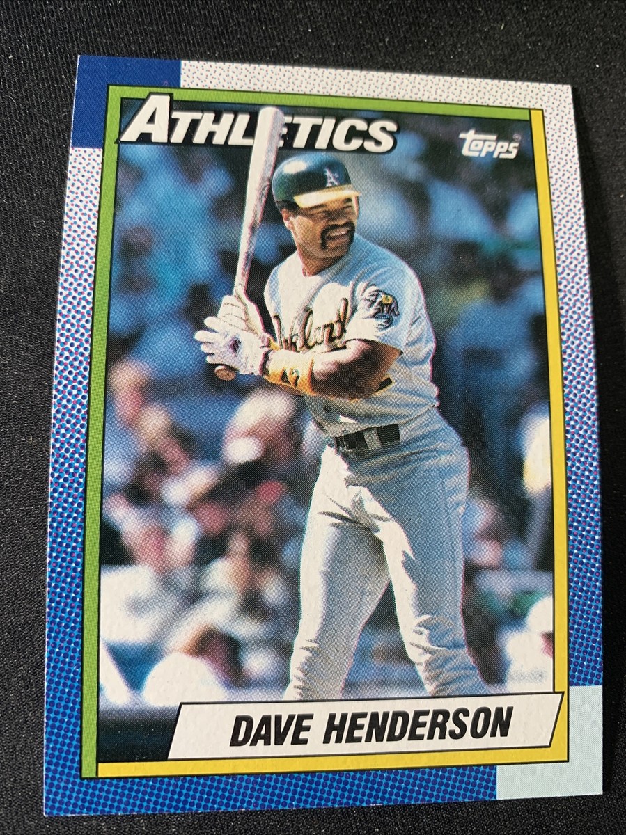 1990 Topps Baseball Card #68 Dave Henderson Oakland Athletics NMMT