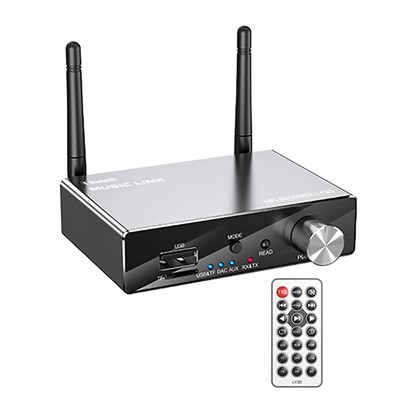 New Bluetooth 5.3 Transmitter Receiver Host Audio Adapter With Remote Control