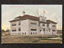 Boise Idaho ID Longfellow Public School Antique Photo Postcard