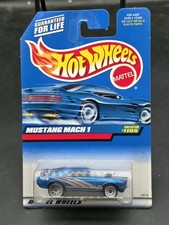 1998 Hot Wheels, Mustang Mach 1, Collector 1105 LIGHT BLUE