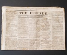 5139----1836 NY Herald - Battle of San Jacinto capture of Santa Anna account