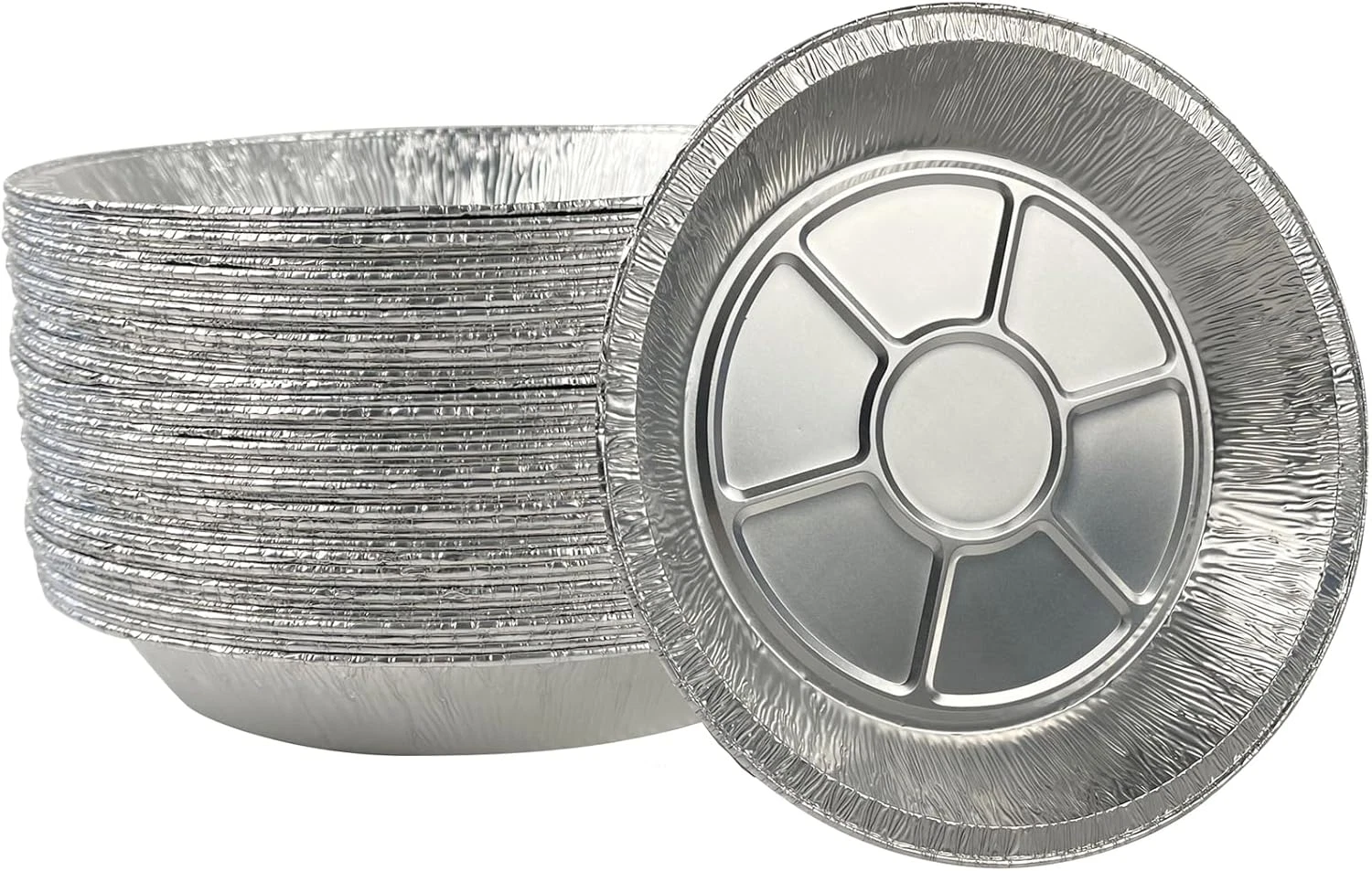 50 Pack 9 Inch round Aluminum Foil Pie Pans,Pie Tins Disposable,Aluminum Foil Pi