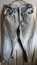 Vintage Gitano Jean 30x28.5 Acid Wash High Waisted Tapered Leg Retro Mom 80s 90s